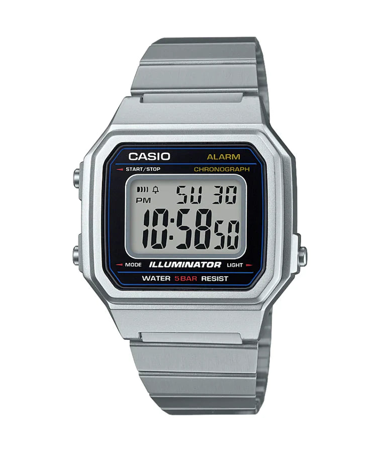 CASIO Stainless Steel Alarm Watch B650WD-1A