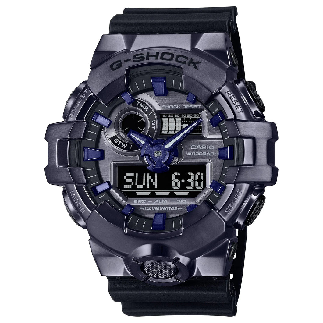 CASIO G-Shock DUO Metal W/Time Alarm Purple IP Case GM700P-6A