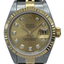 ROLEX Datejust Ladies 79173G Champagne Dial Diamond Ladies Watch