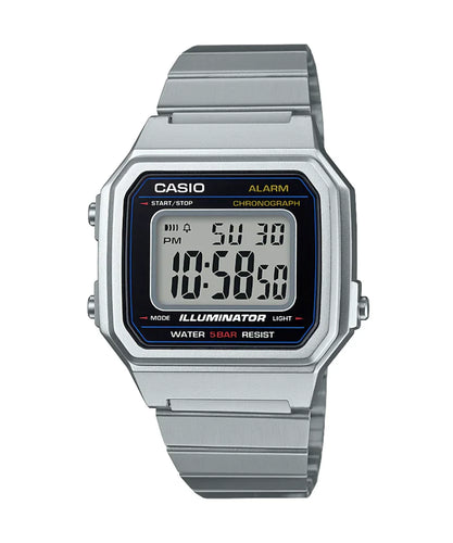 CASIO Stainless Steel Alarm Watch B650WD-1A