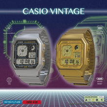 CASIO Digital Stylish Octagon Silver Face SS A130WE-7A