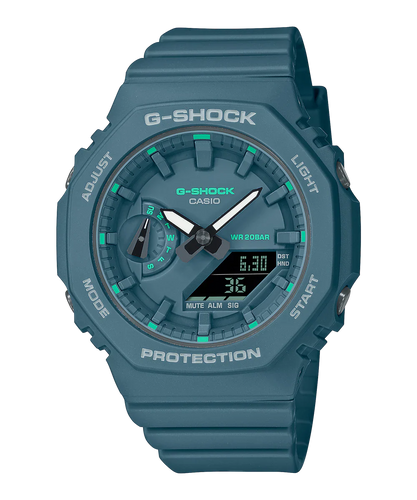 CASIO G-Shock Ladies DUO Green Accent Carbon Core GMAS2100GA-3A