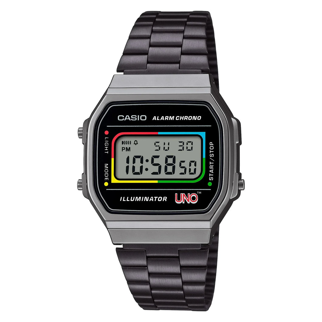 CASIO Vintage UNO Collaboration Watch A168WEHB-1A