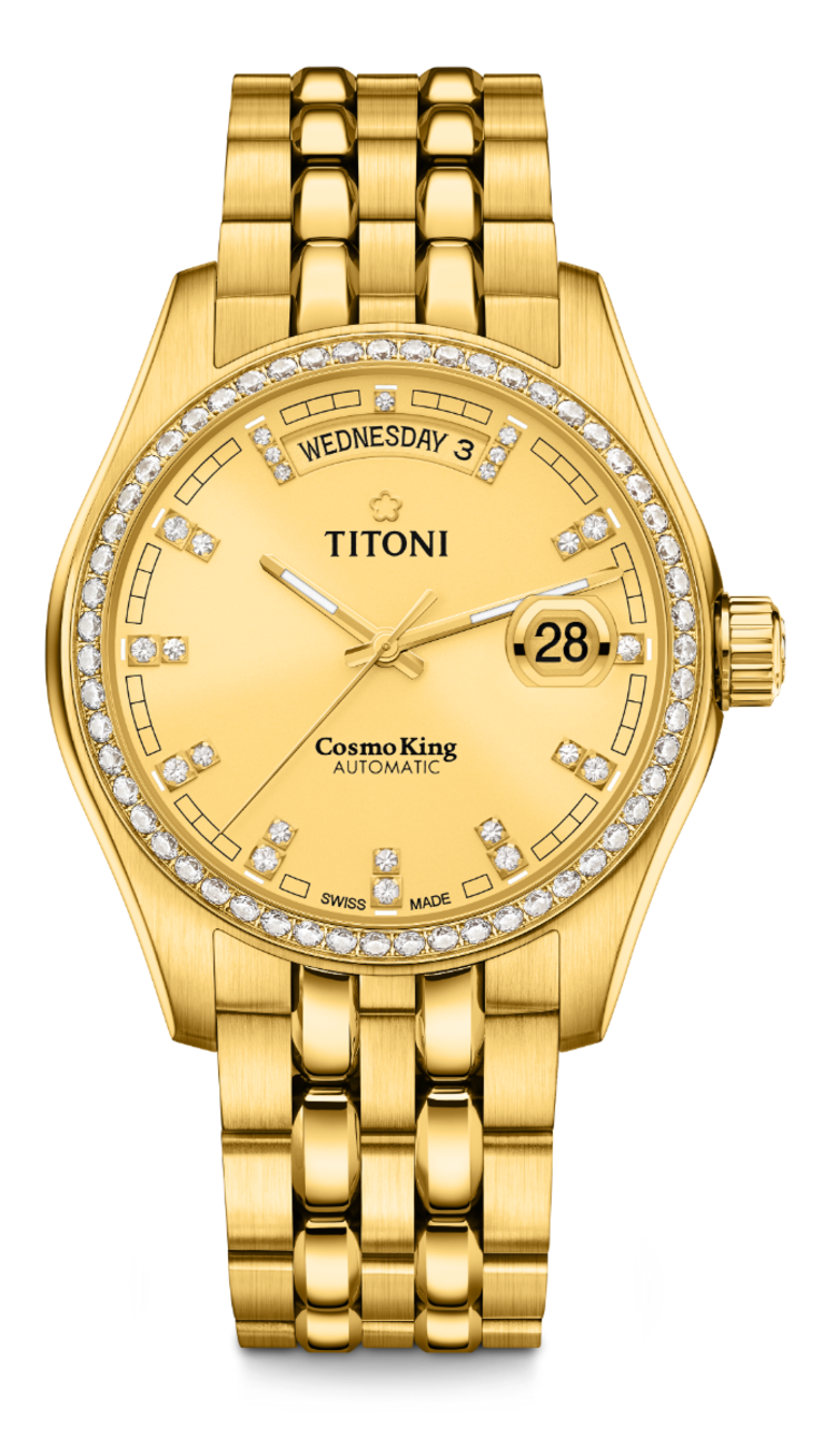 TITONI Cosmo King Automatic Gents Watch 797 G-DB-306