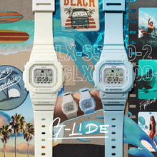 CASIO G-lide Mid Digital Surf LED Moon Tide Blue Face GLXS5600-2D
