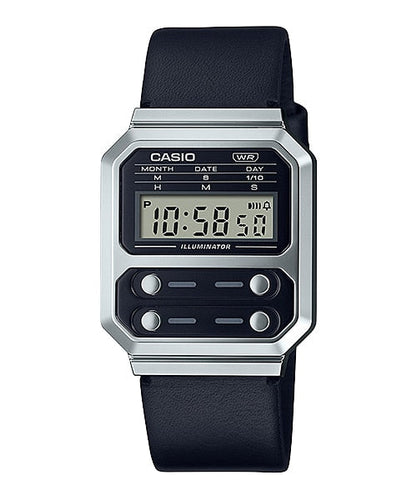 CASIO Vintage Digital Series Blk Cloth Band A100WEL-1A