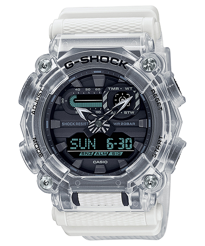 CASIO G-SHOCK DUO Sound Wave WorldTime Transparent GA900SKL-7A