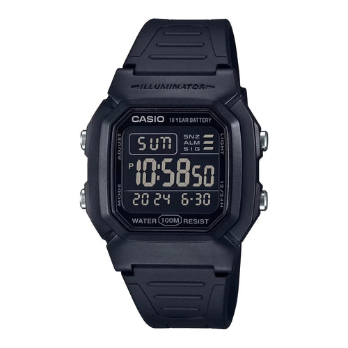 CASIO 10YR Battery Gents Digital Utility Colour LED W800H-1B