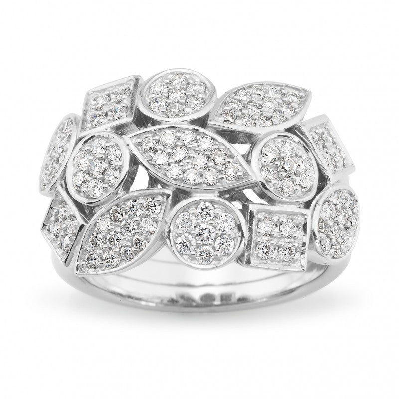 18CT White Gold Diamond Dress Ring