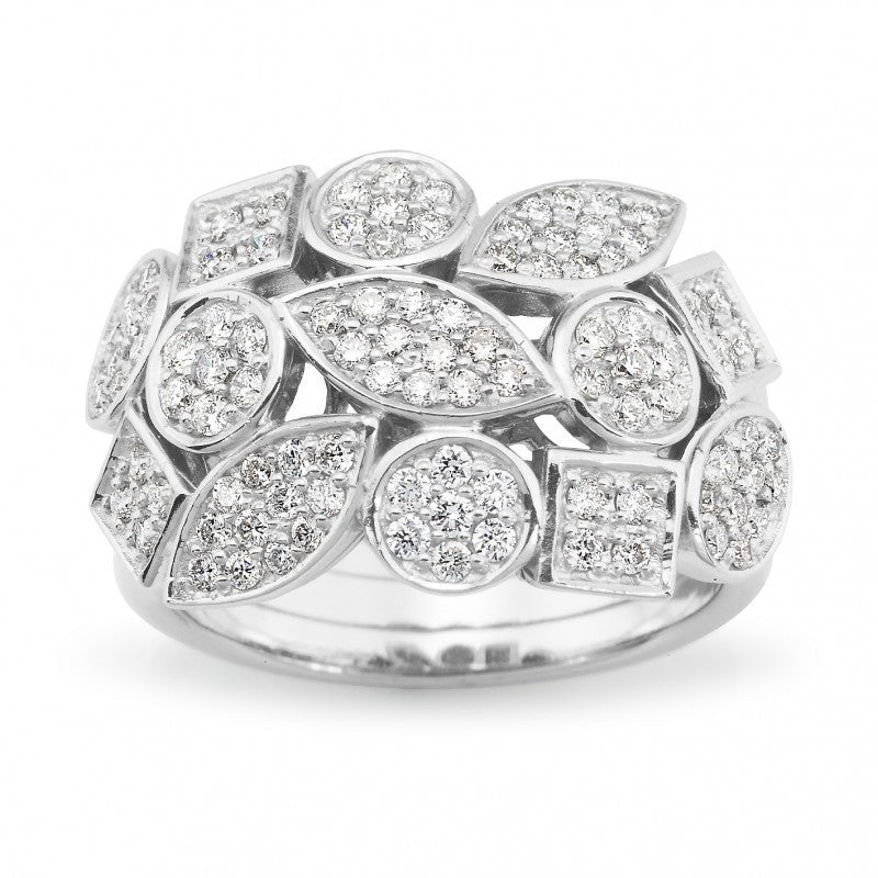 slim fit dress slacks White Gold 18ct Round Brilliant Diamond 0.71ct Dress Ring