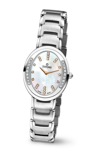 TITONI MADEMOISELLE BY TITONI TQ 42921 S-DB-531R Ladies Quartz Watch