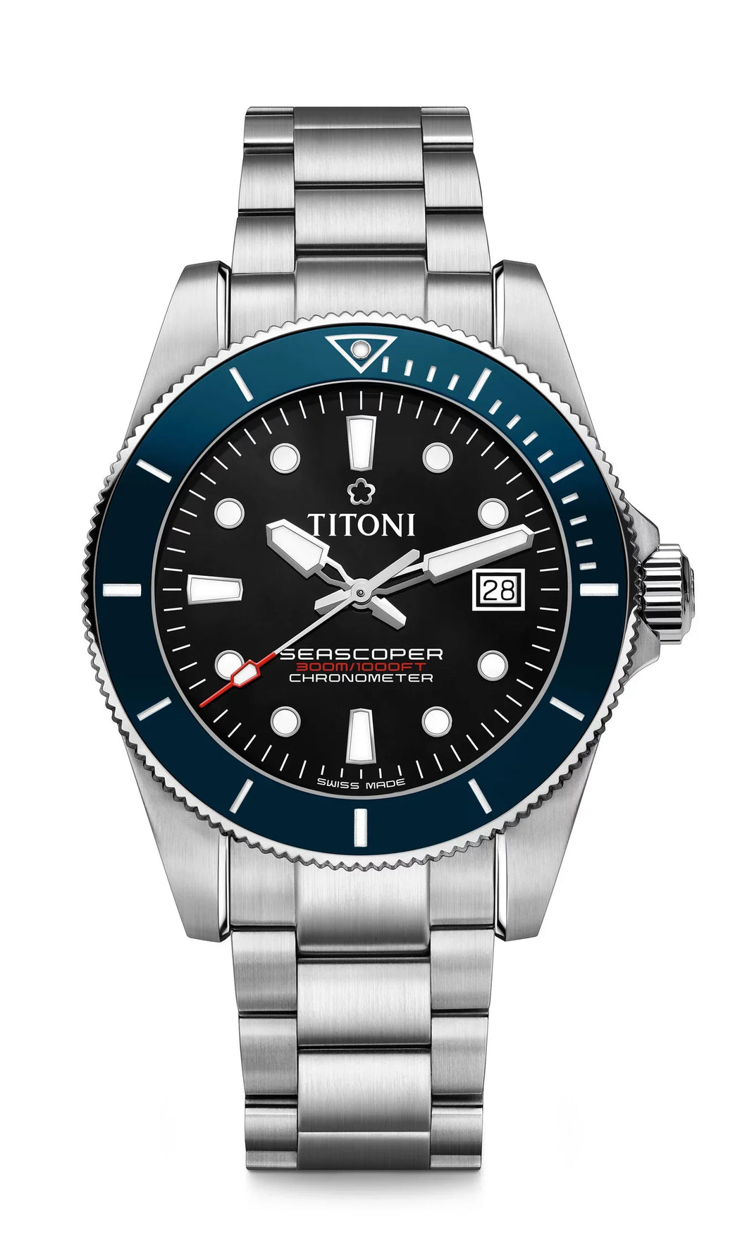TITONI Seascoper 300 Divers COSC Automatic Watch 83300 S-BE-706