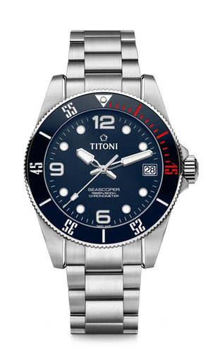 TITONI Seascoper COSC Automatic Diver's 83600 S-BE-255