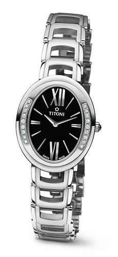 TITONI TQ 42921 S-DB-360 Lady Quartz Ladies Watch
